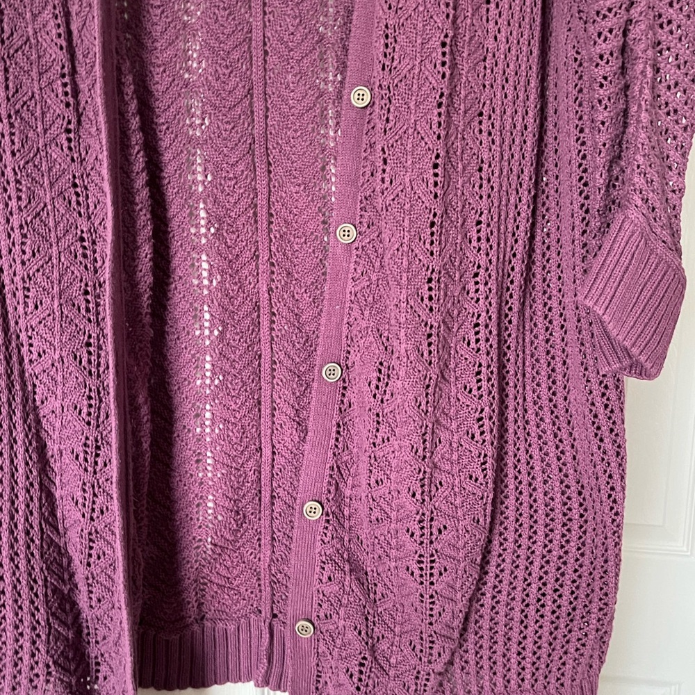Torrid Knit 3/4 Sleeve Cardigan. Size 1 - Picture 4 of 5